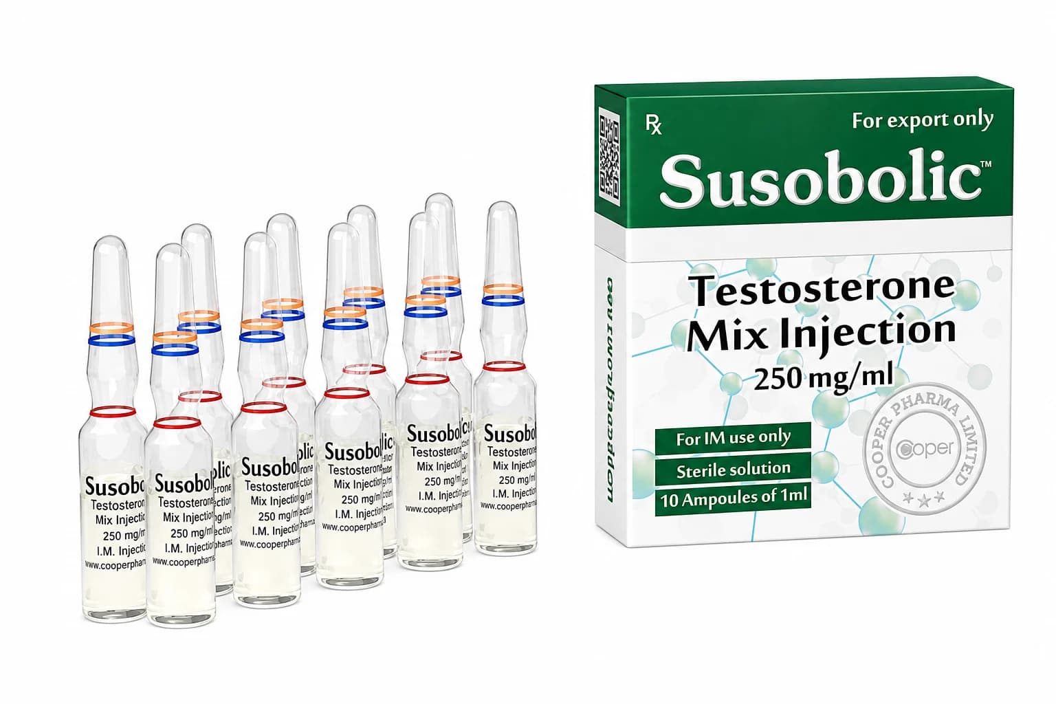 TESTOSTERONA/ SUSOBOLIC 10ml 250mg